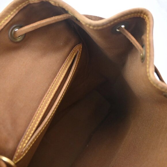 LOUIS VUITTON Montsouris MM Backpack Bag Monogram Leather Brown M51136 18KC526 main image 5
